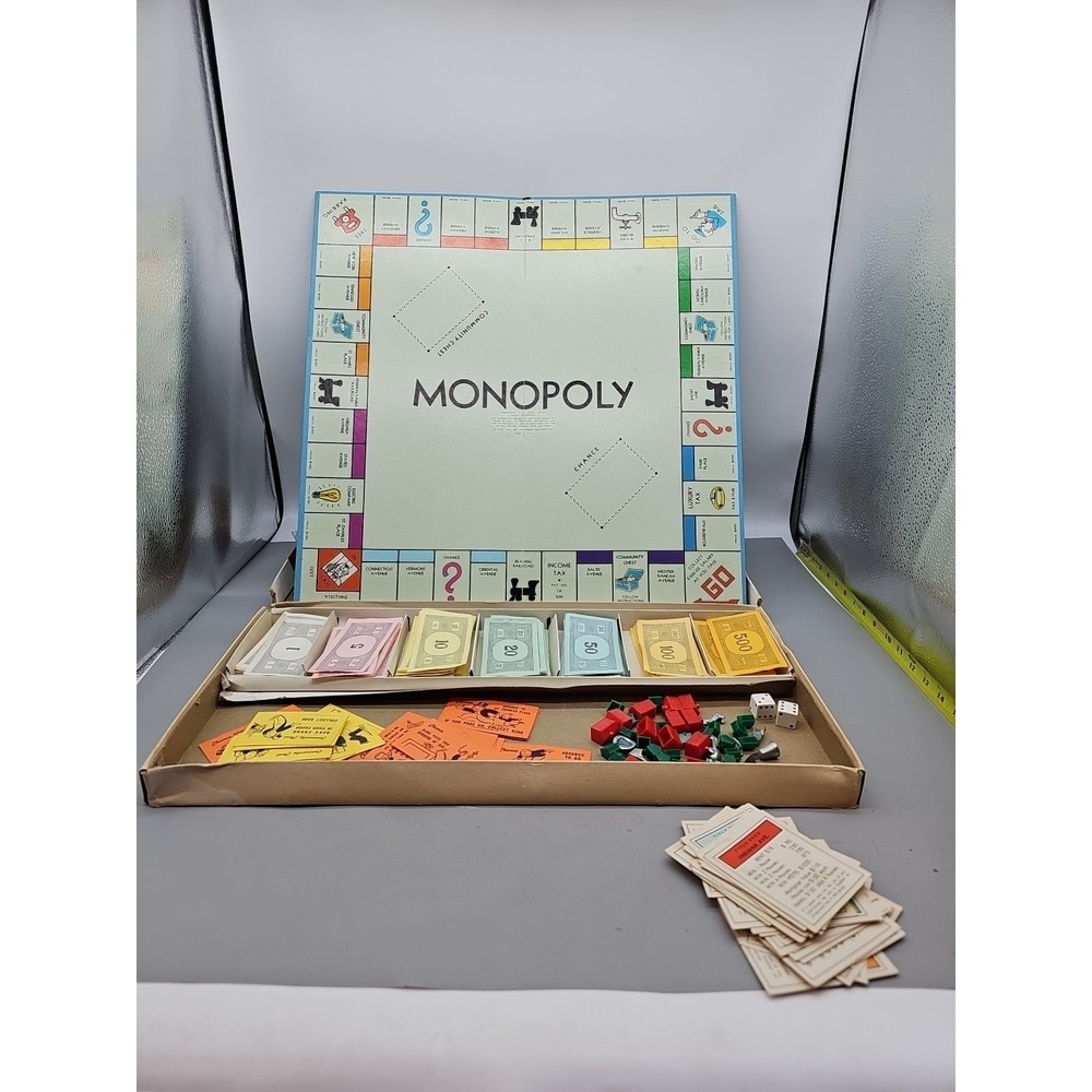 VINTAGE Monopoly 1961 COMPLETE Classic‎ Board Game Parker Brothers Finance